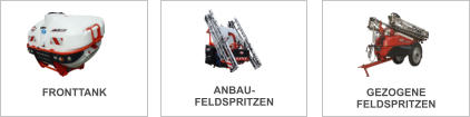 FRONTTANK ANBAU-  FELDSPRITZEN GEZOGENE FELDSPRITZEN